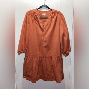Free Assembly Coral Corduroy Dress